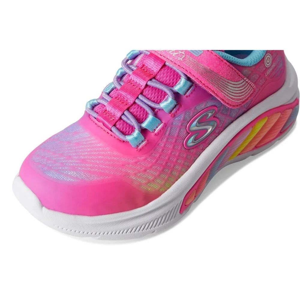 Skechers Rainbow Cruisers Rainbow Reflectin Kids 13 M Pink Casual Shoes ZOGG3029